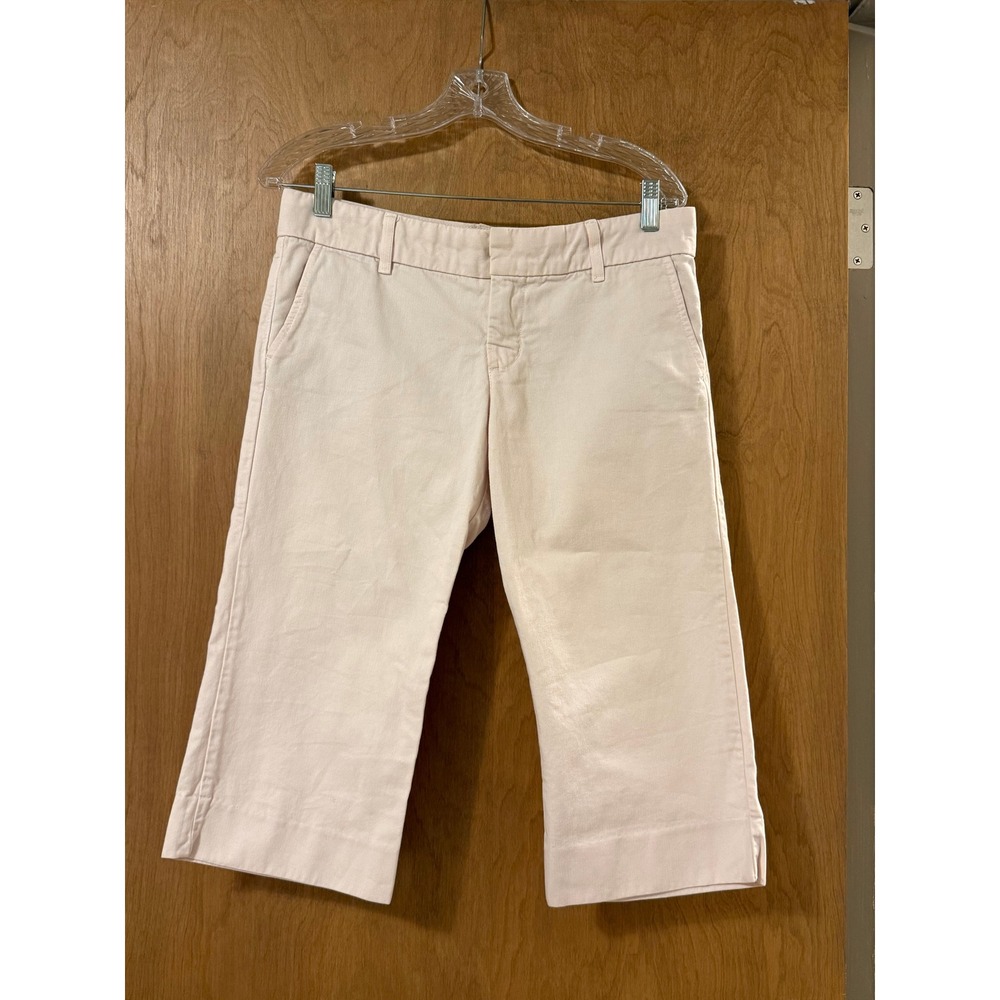 Juicy‎ Couture Jeans Womens 29 Light Pink Cropped Capri Pants Y2K
